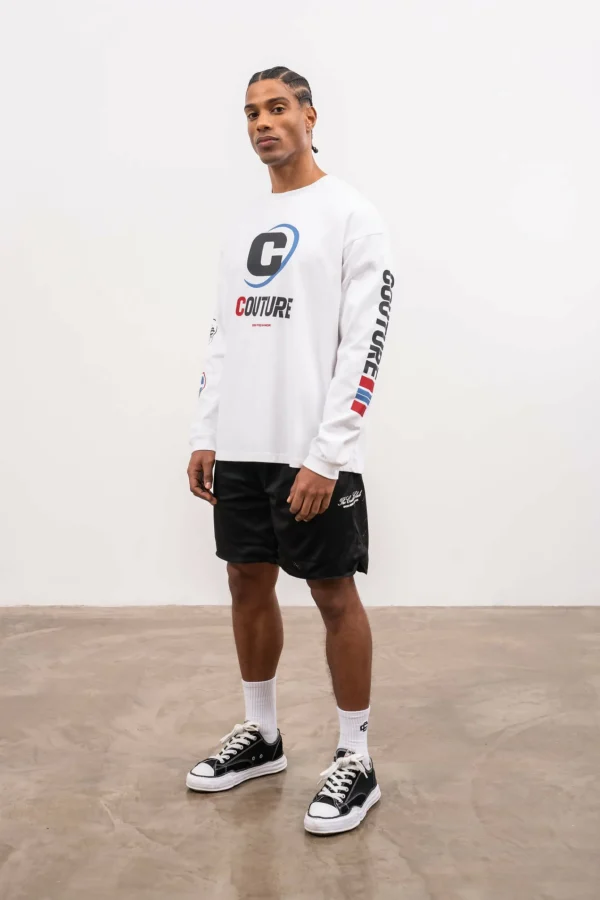 The Couture Club Airtex Panelled Shorts