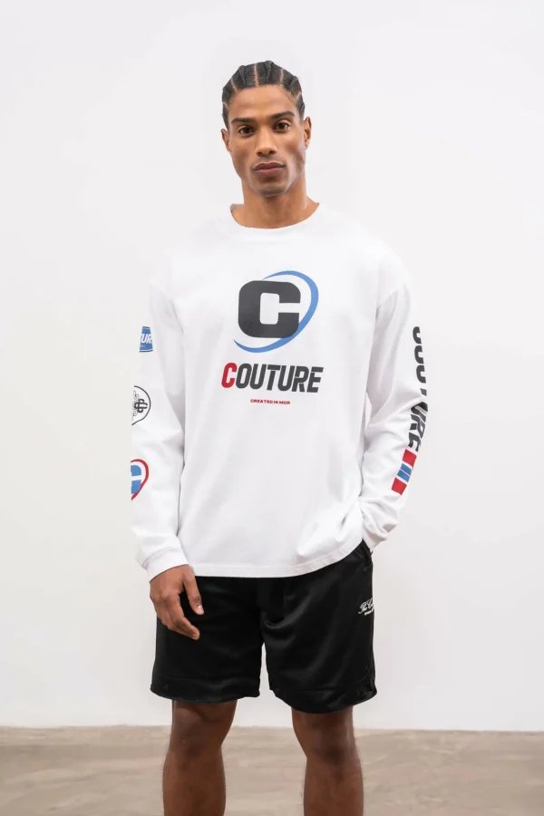 The Couture Club Airtex Panelled Shorts