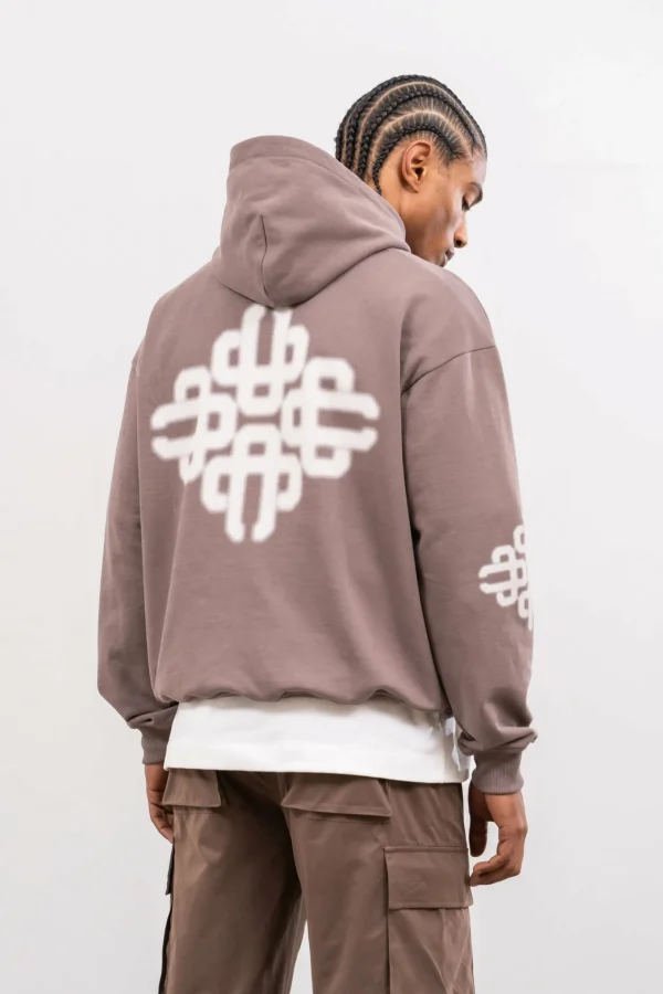 The Couture Club Blurred Emblem Graphic Hoodie