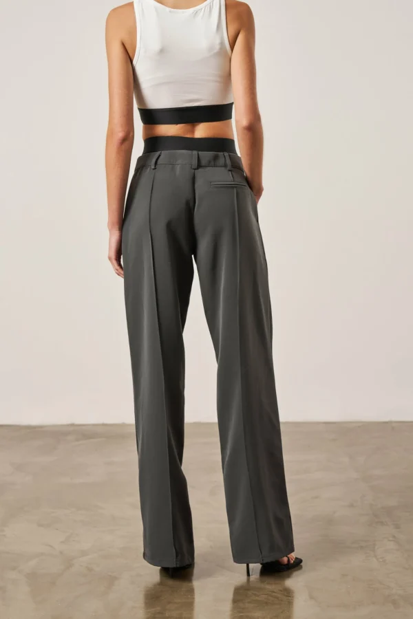 The Couture Club Branded Elastic Double Layer Trousers