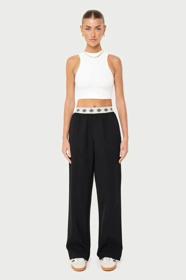 The Couture Club Branded Waistband Tailored Pant