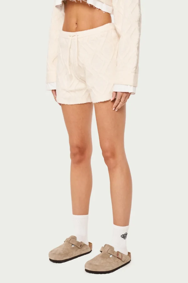 The Couture Club Cable Knitted Shorts