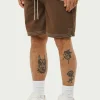 The Couture Club Contrast Stitch Woven Shorts