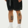 The Couture Club Contrast Stitch Woven Shorts