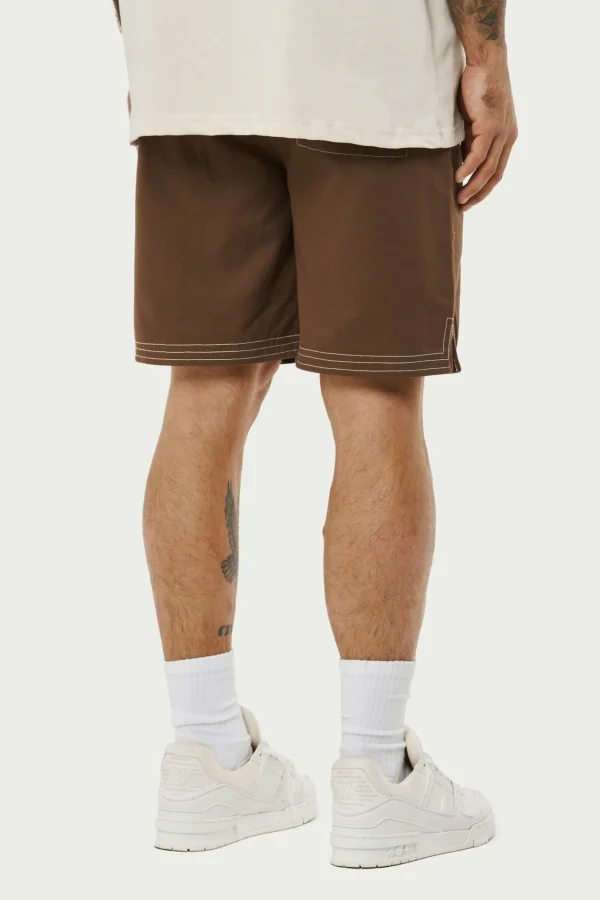 The Couture Club Contrast Stitch Woven Shorts