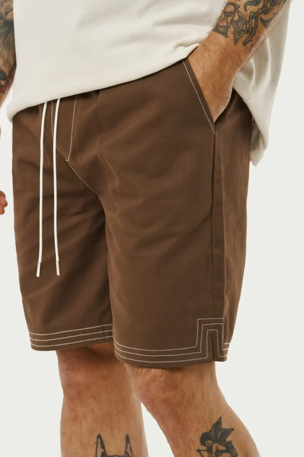 The Couture Club Contrast Stitch Woven Shorts