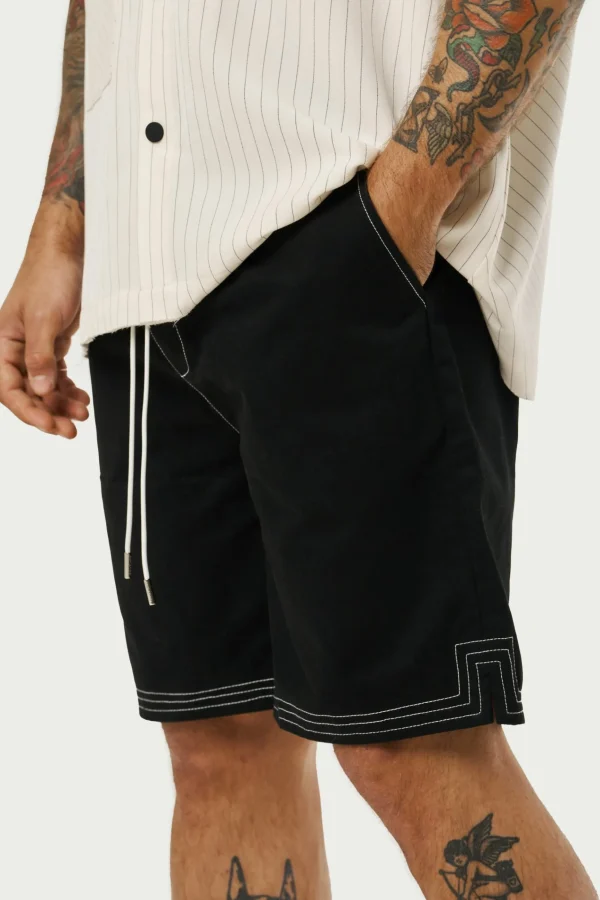 The Couture Club Contrast Stitch Woven Shorts