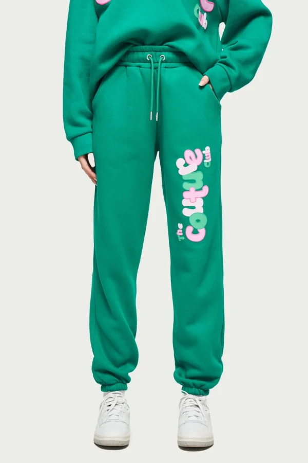 The Couture Club Couture Bubble Oversized Joggers- Green