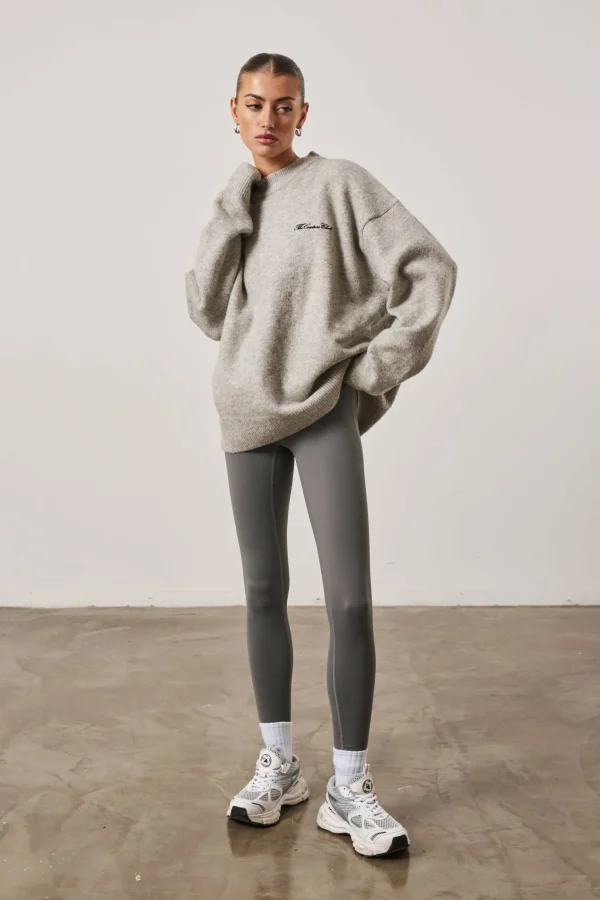 The Couture Club Couture Script Knitted Crew