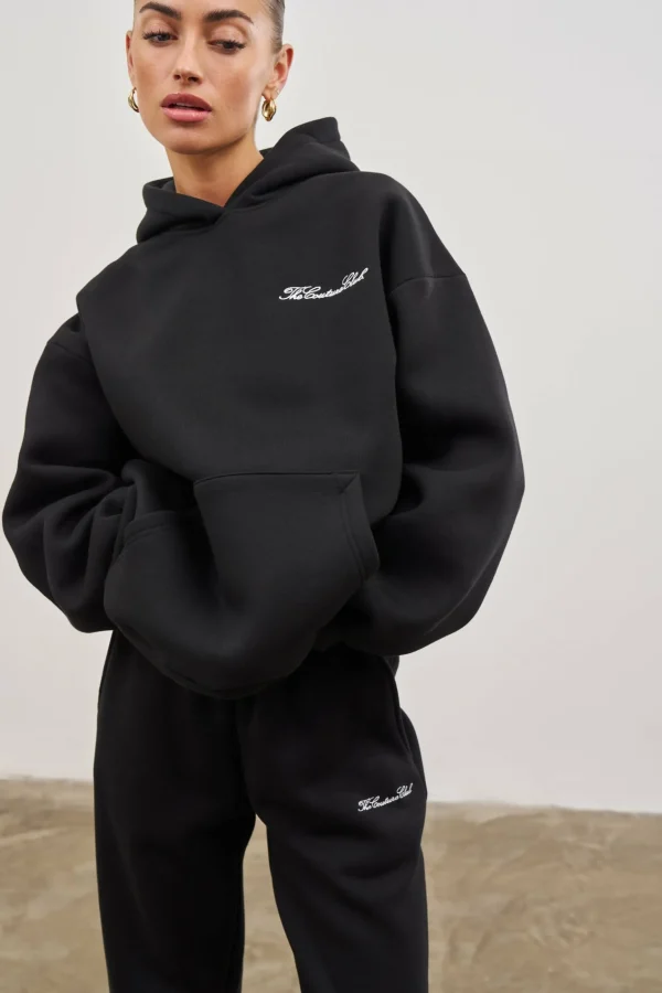 The Couture Club Couture Script Puff Sleeve Hoodie