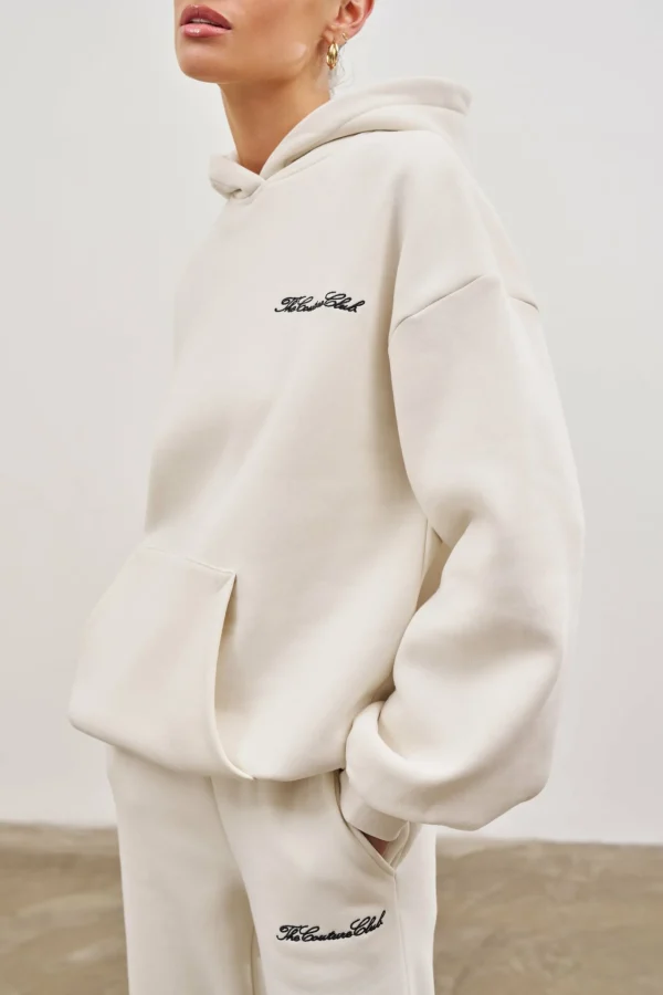 The Couture Club Couture Script Puff Sleeve Hoodie