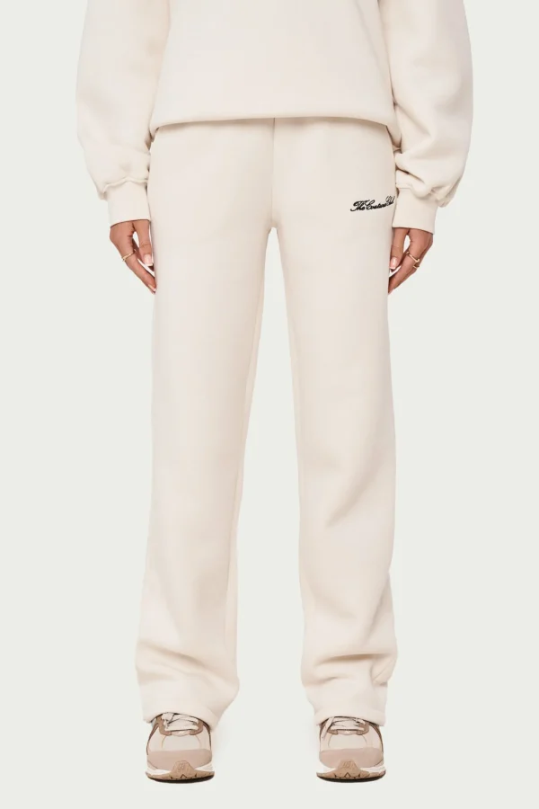 The Couture Club Couture Script Straight Leg Joggers