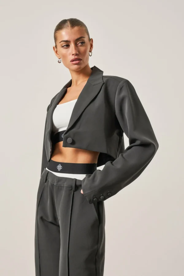 The Couture Club Cropped Tailored Blazer