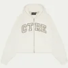 The Couture Club Ctre Cropped Zip Through Hoodie