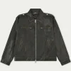 The Couture Club Distressed Vintage Biker Jacket