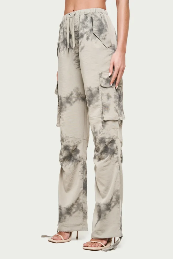 The Couture Club Draped Camo Oversized Cargos