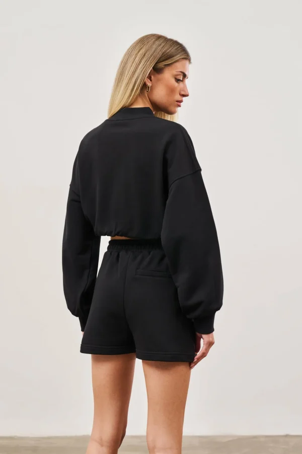 The Couture Club Emblem Applique Jersey Shorts