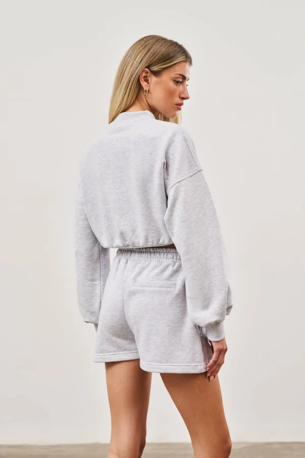 The Couture Club Emblem Applique Jersey Shorts