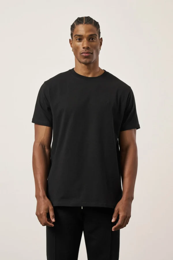 The Couture Club Emblem Embroidered Slim Fit T-Shirt
