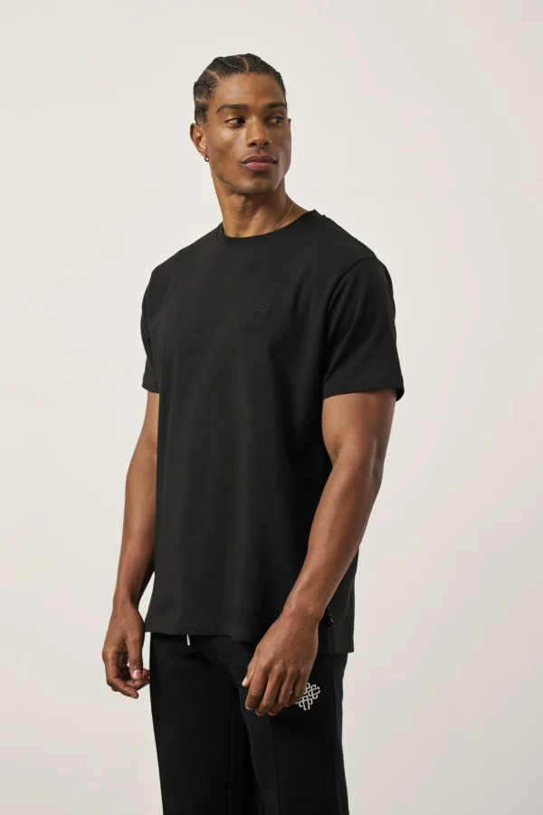 The Couture Club Emblem Embroidered Slim Fit T-Shirt