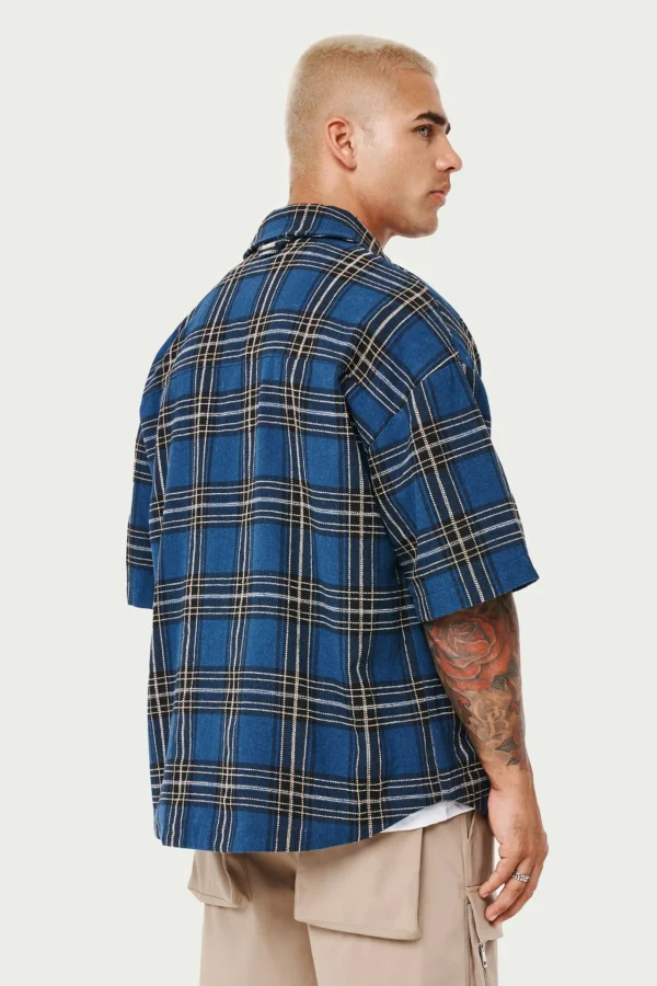 The Couture Club Emblem Flannel Overshirt