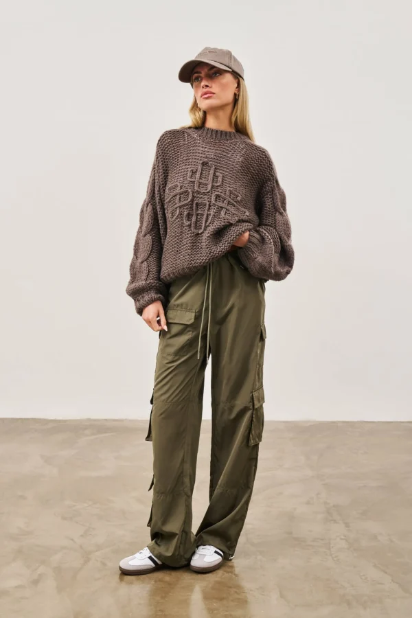 The Couture Club Emblem Oversized Knit Jumper