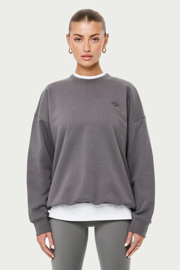 The Couture Club Emblem Oversized Sweatshirt