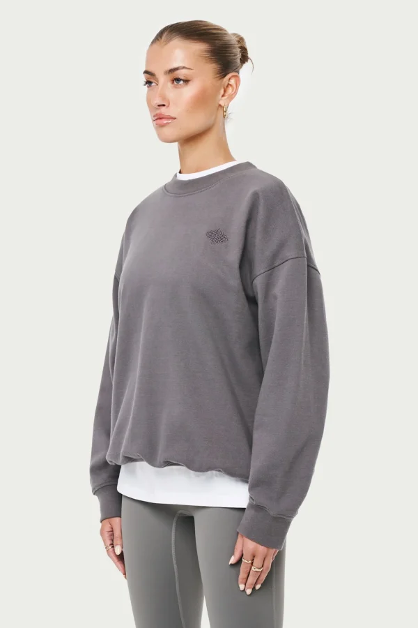 The Couture Club Emblem Oversized Sweatshirt