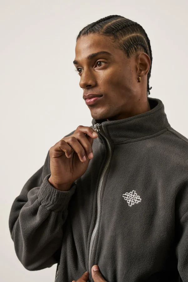 The Couture Club Emblem Polar Fleece Zip Through Jacket
