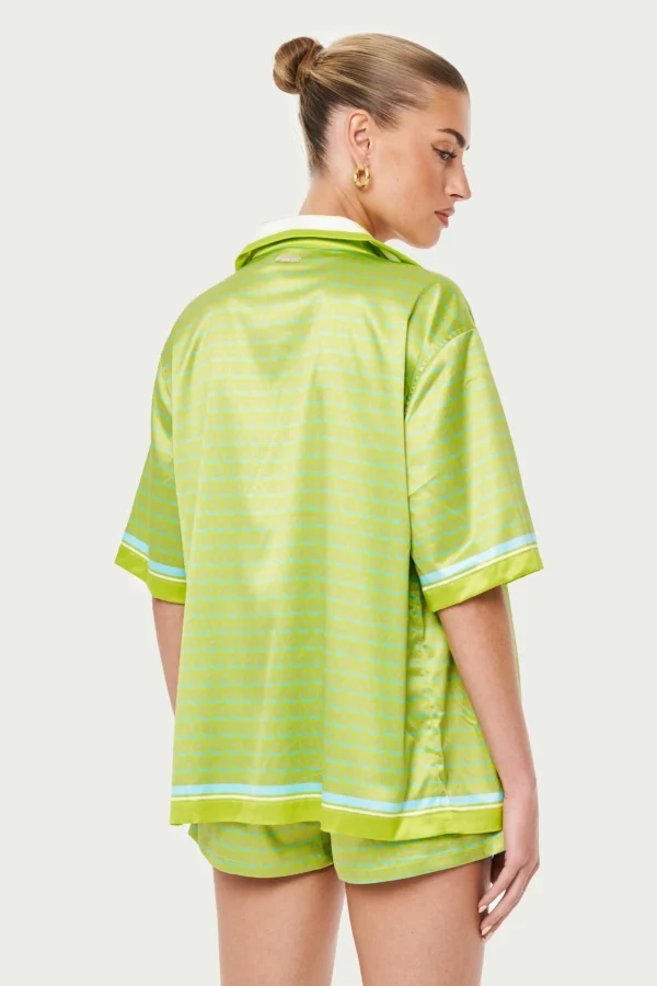 The Couture Club Emblem Printed Resort Shirt