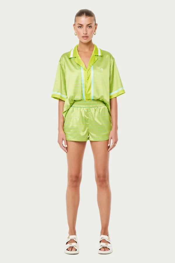 The Couture Club Emblem Printed Resort Shorts