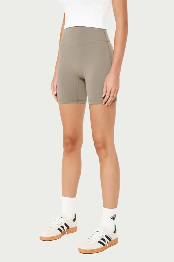 The Couture Club Emblem Sculpting Cycling Short- Khaki