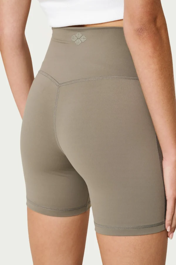 The Couture Club Emblem Sculpting Cycling Short- Khaki
