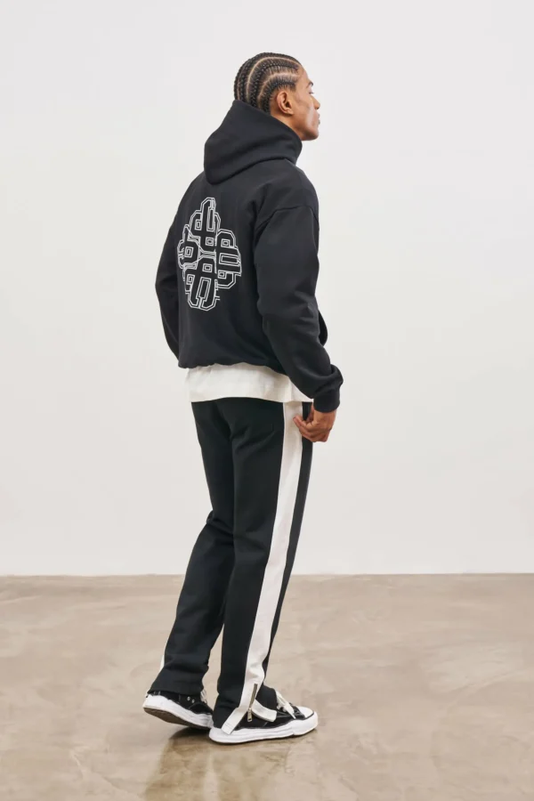 The Couture Club Emblem Side Panel Split Hem Joggers