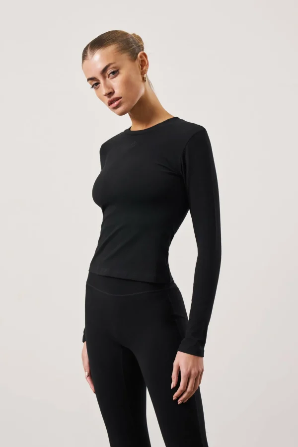 The Couture Club Emblem Soft Touch Jersey Long Sleeve Top
