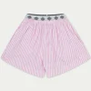 The Couture Club Emblem Stripe Shorts