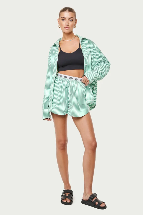 The Couture Club Emblem Stripe Shorts