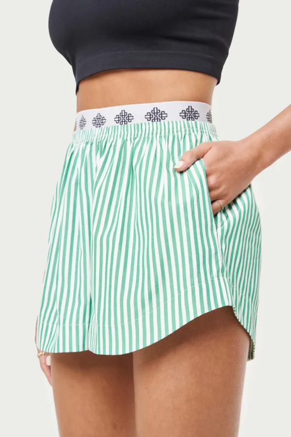 The Couture Club Emblem Stripe Shorts