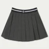 The Couture Club Emblem Waistband Tennis Mini Skirt