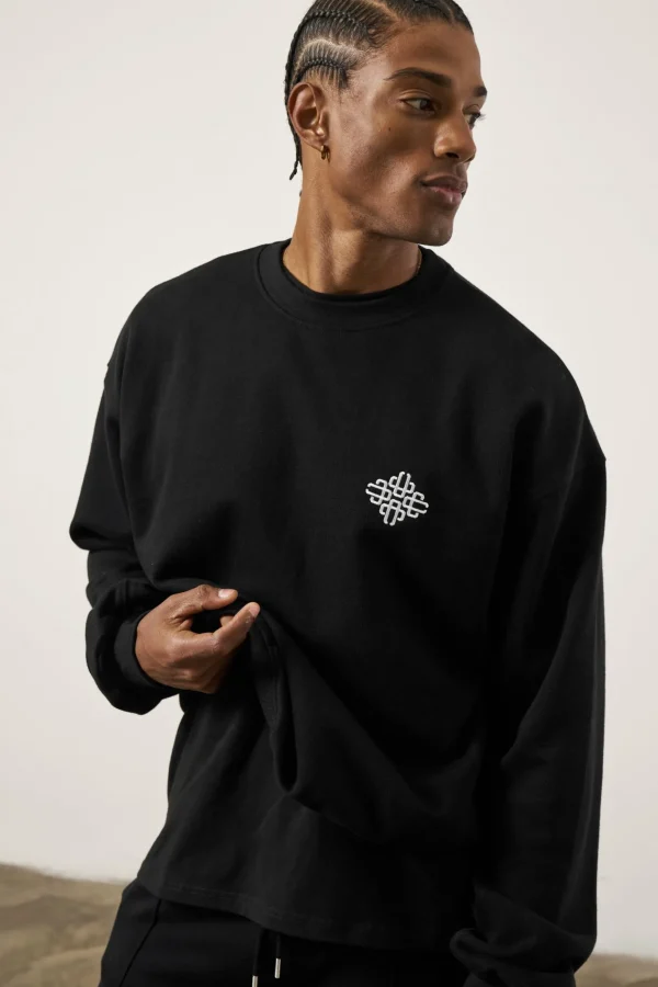 The Couture Club Embroidery Emblem Sweatshirt