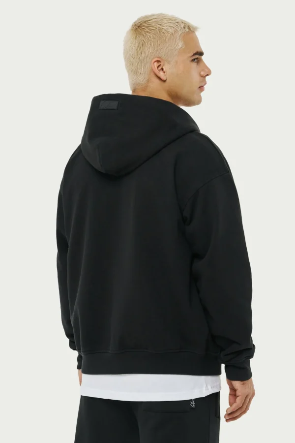 The Couture Club Everyday Washed Relaxed Zip Through Hoodie