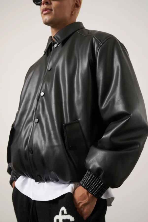 The Couture Club Faux Leather Bomber