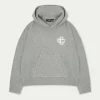 The Couture Club Fluffy Knit Emblem Hoodie