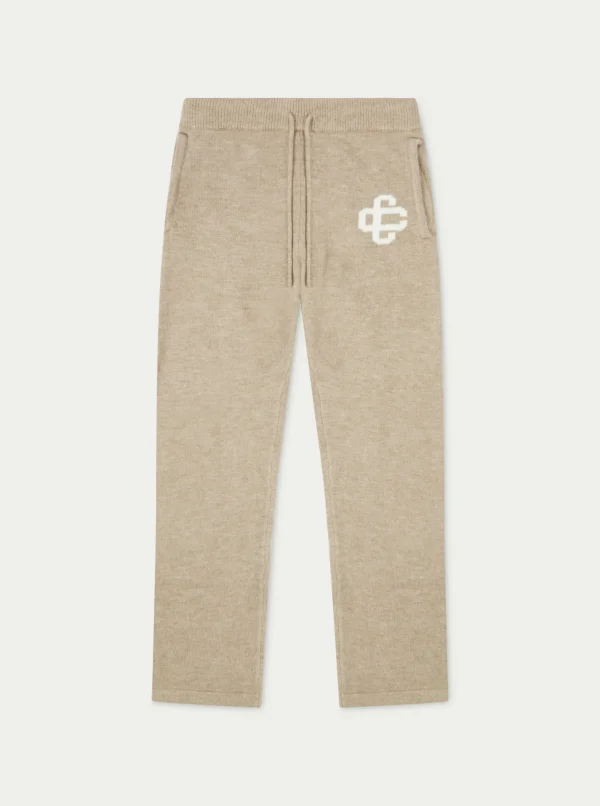 The Couture Club Fluffy Knit Emblem Joggers