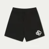 The Couture Club Fluffy Knit Emblem Shorts