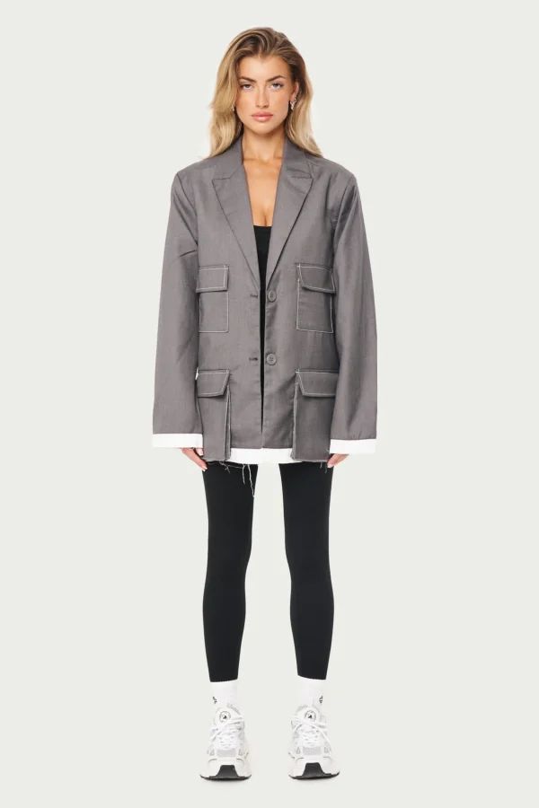 The Couture Club Four Pocket Blazer Jacket