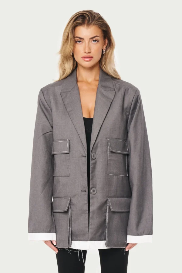 The Couture Club Four Pocket Blazer Jacket