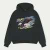 The Couture Club Graphic Flame Vintage Hoodie