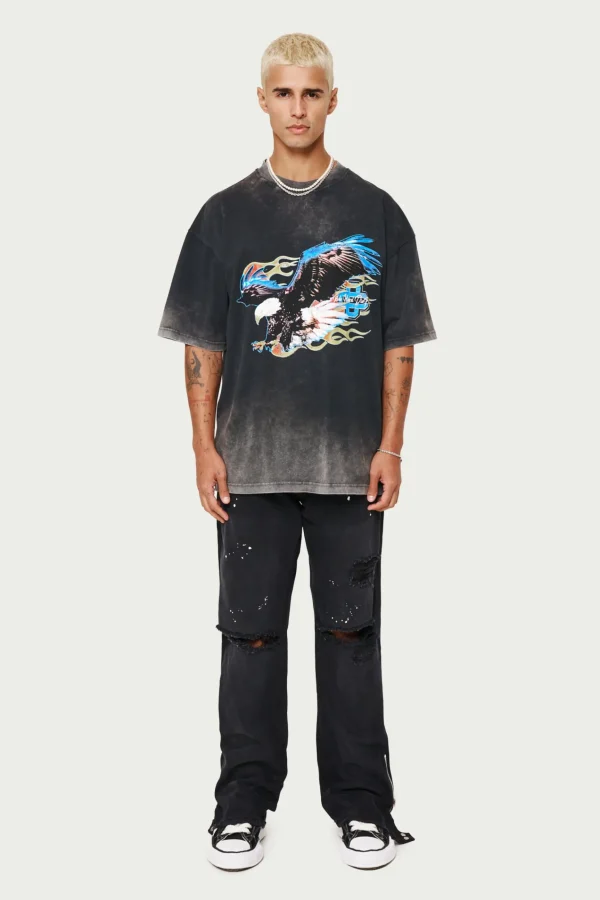 The Couture Club Graphic Flame Vintage T-Shirt