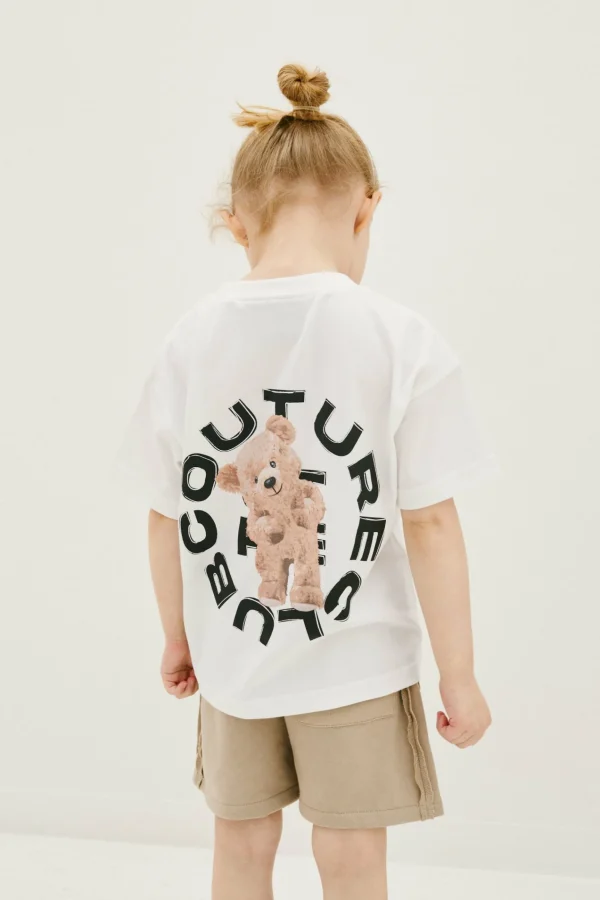 The Couture Club Kids Circle Graphic Teddy T-Shirt